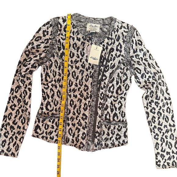 LUCKY BRAND Black and White Leopard Blazer - Picture 8 of 9